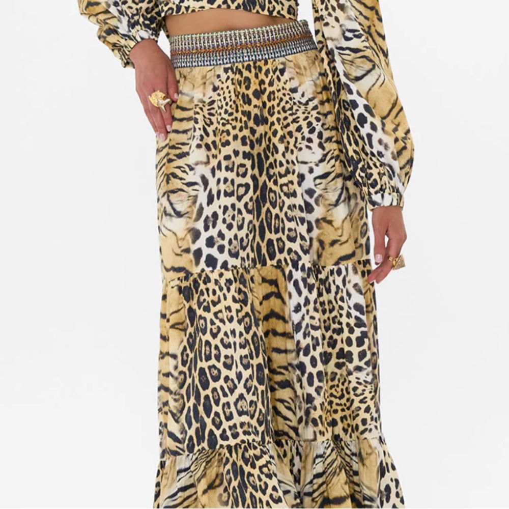 Camilla Leopard & Tiger Print Maxi Skirt - Picture 2 of 6